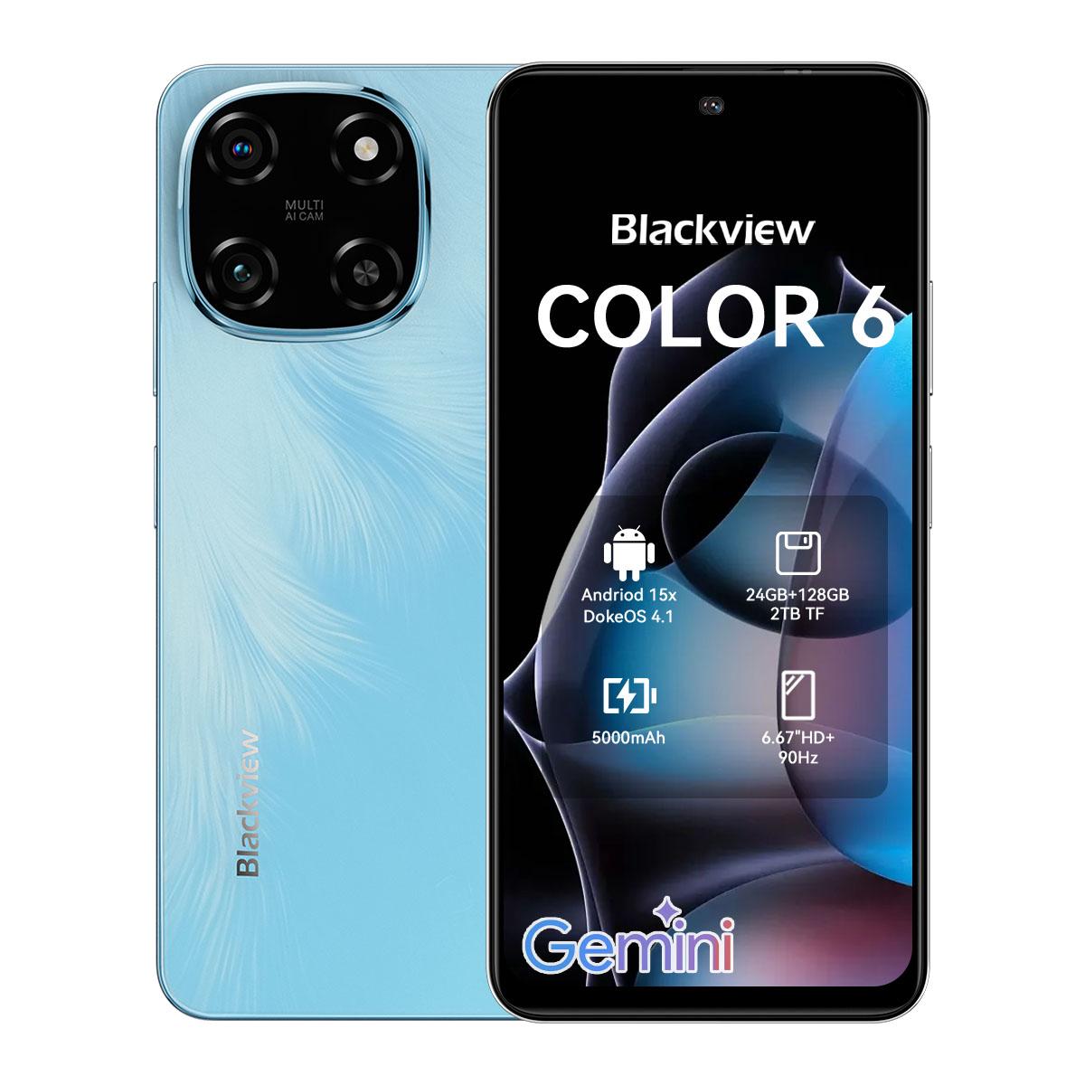 جهاز موبايل BlackView Color 6(8+8)+128  6.67