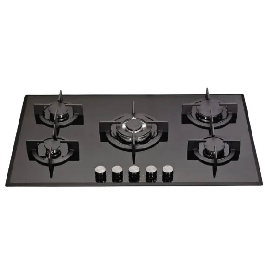 طباخ سمفر 70 سم زجاج 5 عيون  SMF-ADC75 GLS-BLK